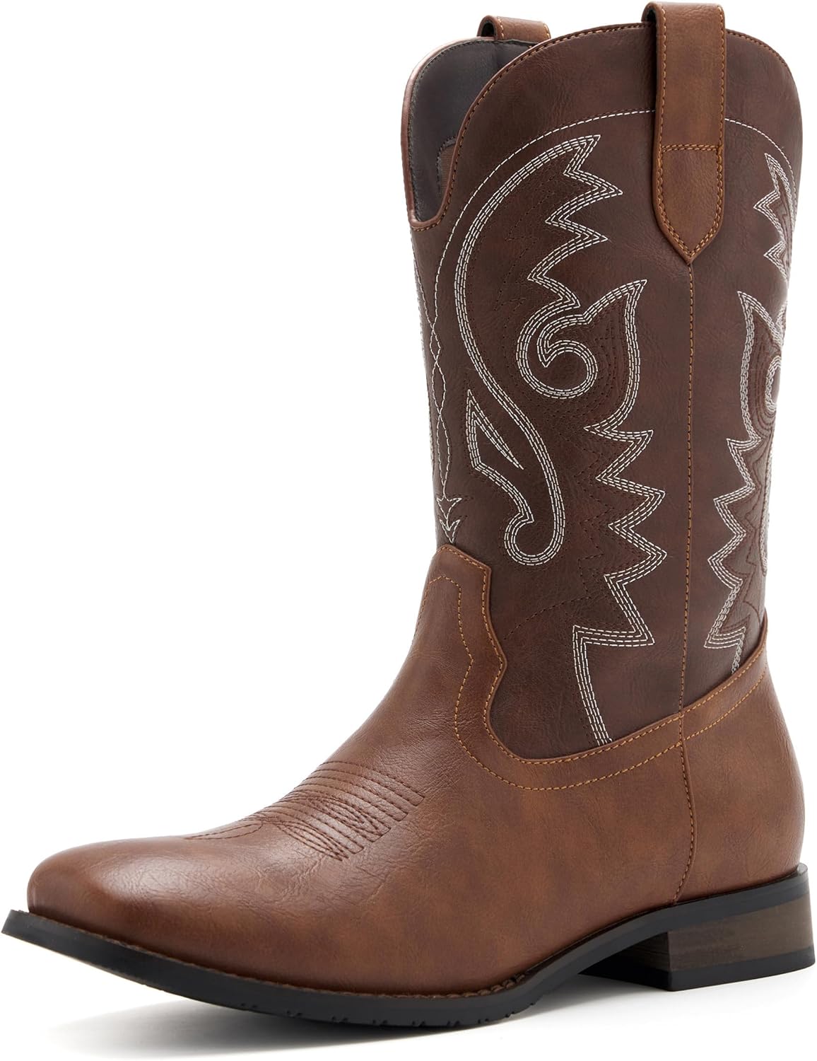 Classic Embroidered Cowboy Boots for Men - Stylish and Durable