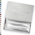 SUNDAYSILKS Premium Silk Pillow Cases 100% Mulberry Silk - Pure White