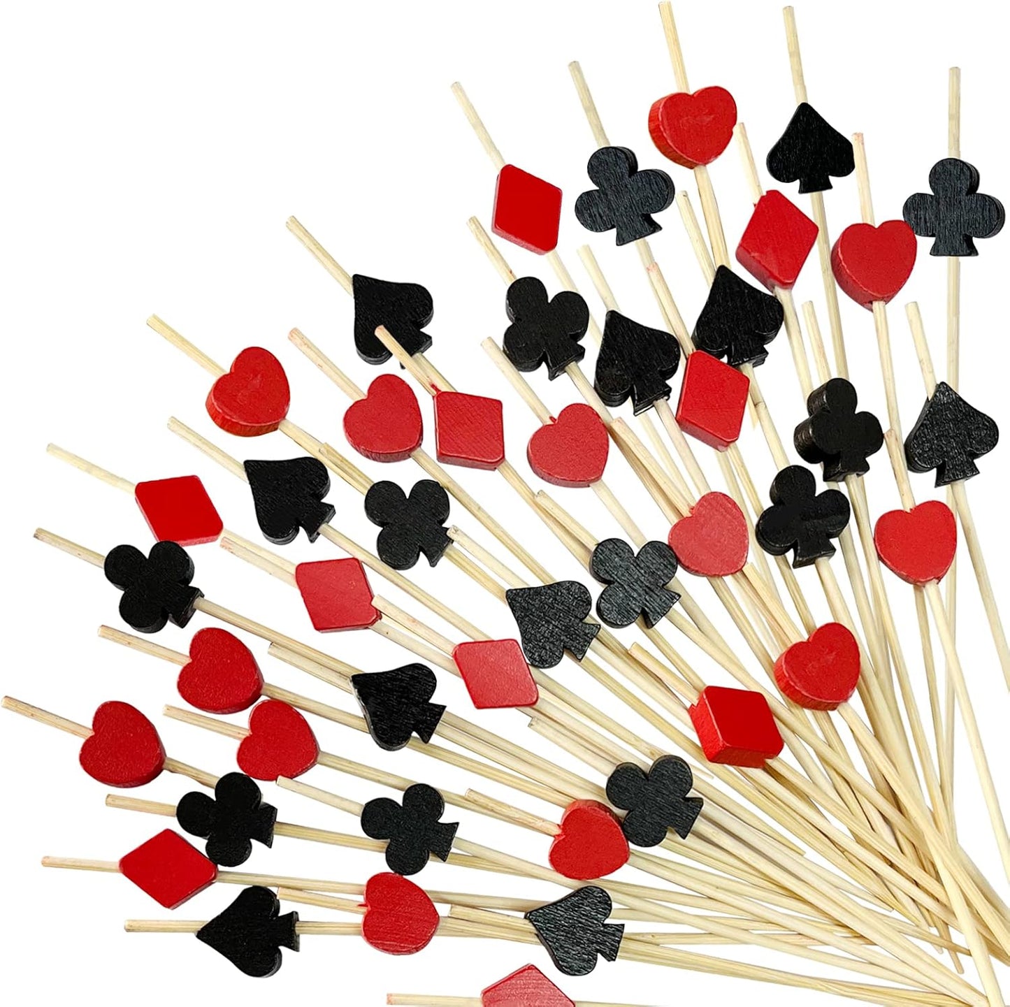 200Pcs Poker Fruit Picks, Party Decor - Augoog
