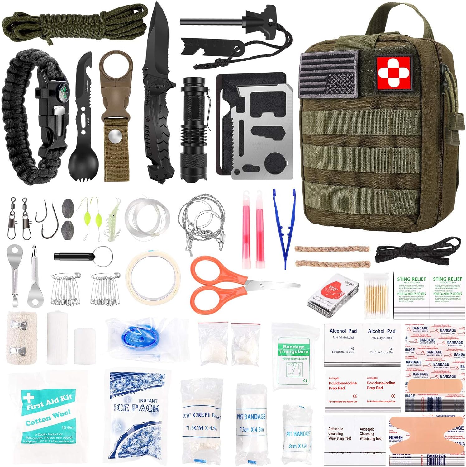 Professional 216-Pc First Aid Kit for Emergency Adventures