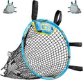3-in-1 Soccer Training Rebounder & Goal Backstop Net - Black Targets