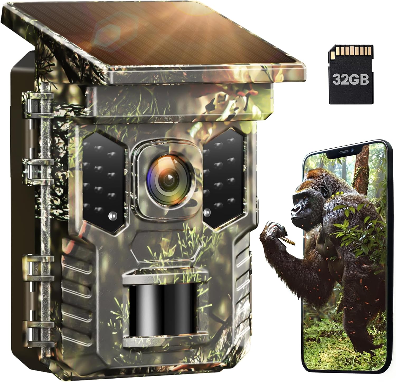 XTU Solar Trail Camera 32MP WiFi Night Vision