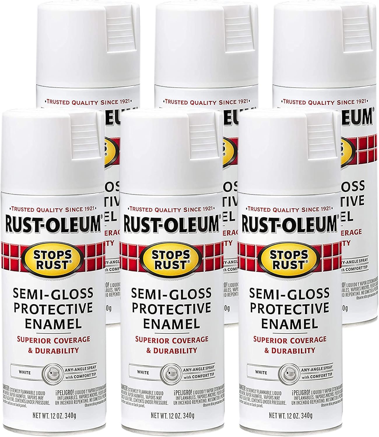 Rust-Oleum Stops Rust Spray Paint: Durable Semi-Gloss Finish