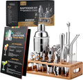 25 Piece Stainless Steel Bartender Kit - Mixology Mastery Made Easy