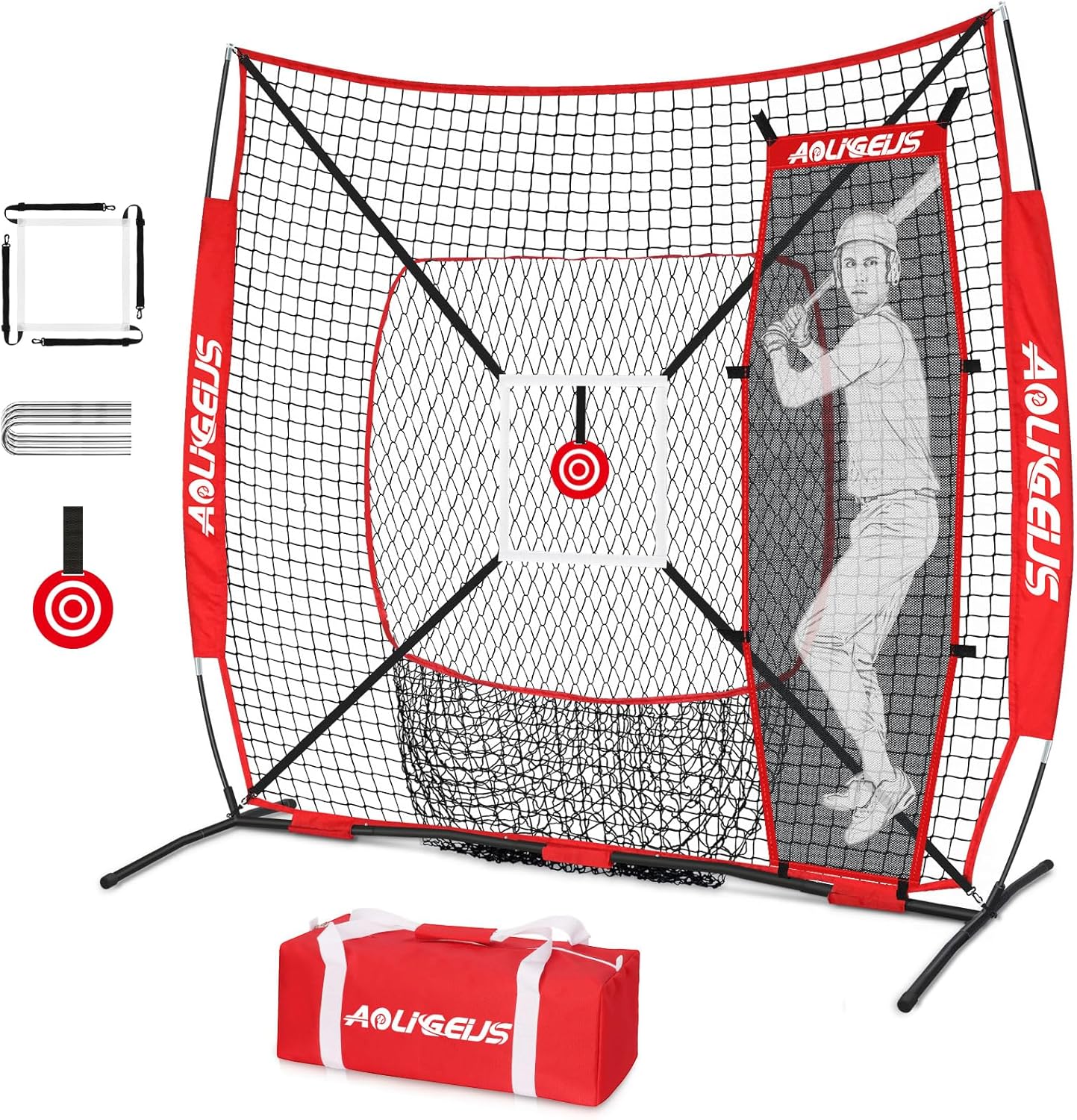6ftX6ft Baseball Softball Practice Net for Hitting and Pitching