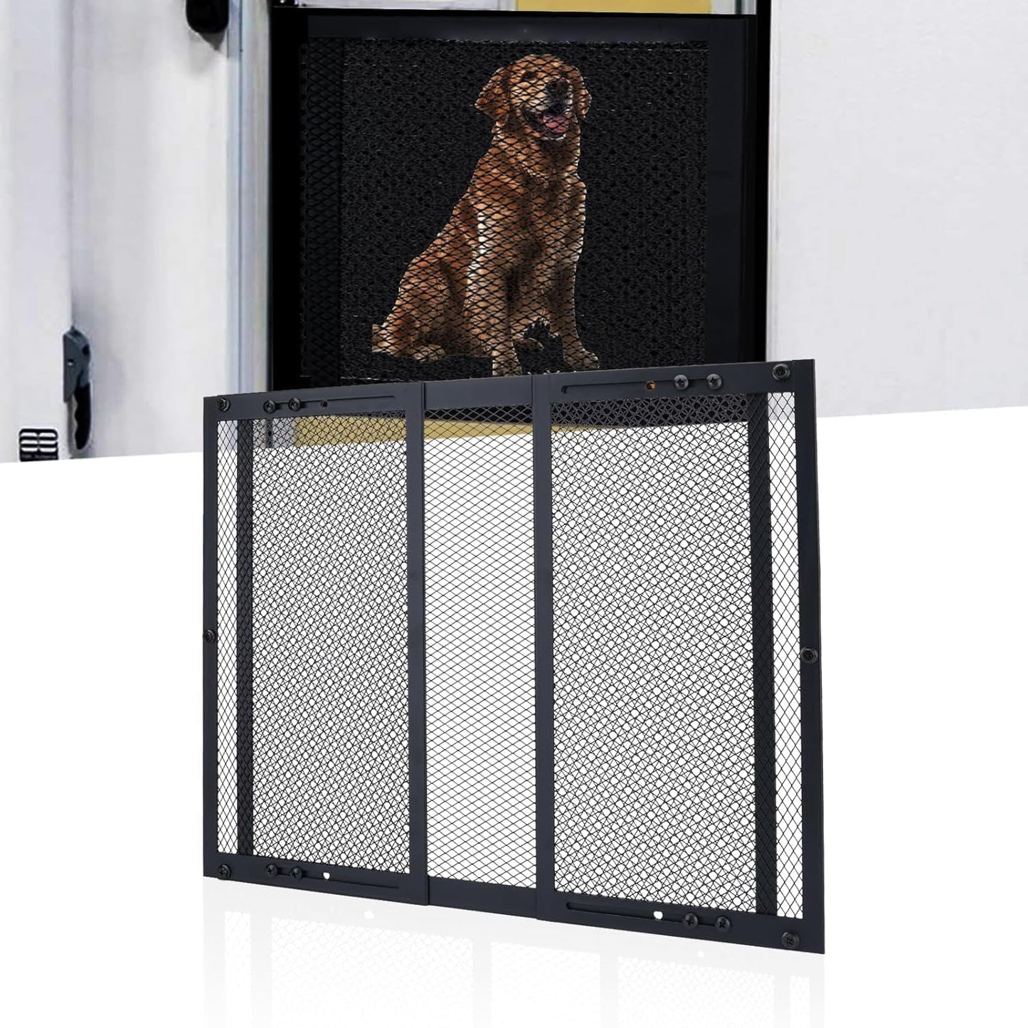 RV Entry Screen Door Protector Grille for Dogs - Adjustable Guard