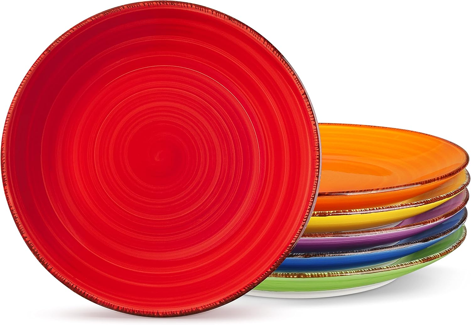 vancasso Bonita Salad Plates Set of 6, Colorful Ceramic Dishes