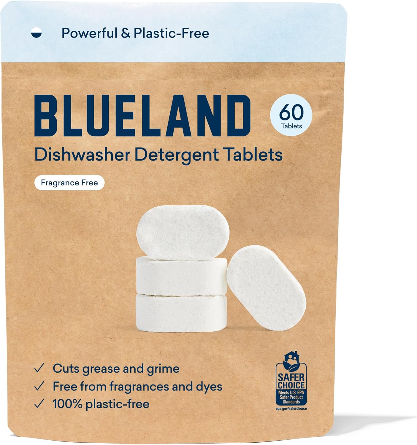 60 Eco-Friendly Dishwasher Tablets by BLUELAND