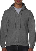 18600 Zip Fleece Sweatshirt Dark Heather XXX-Large - Soft, Durable Zip