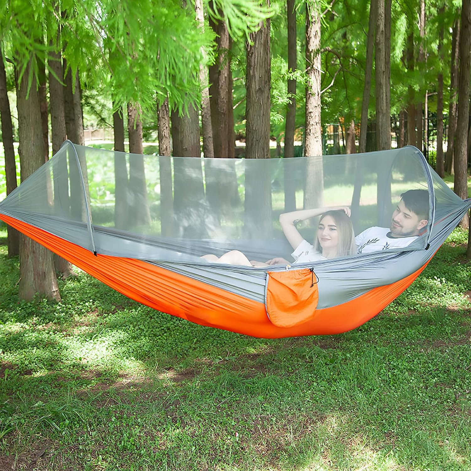 Automatic Quick Open Camping Hammock with Mosquito Net