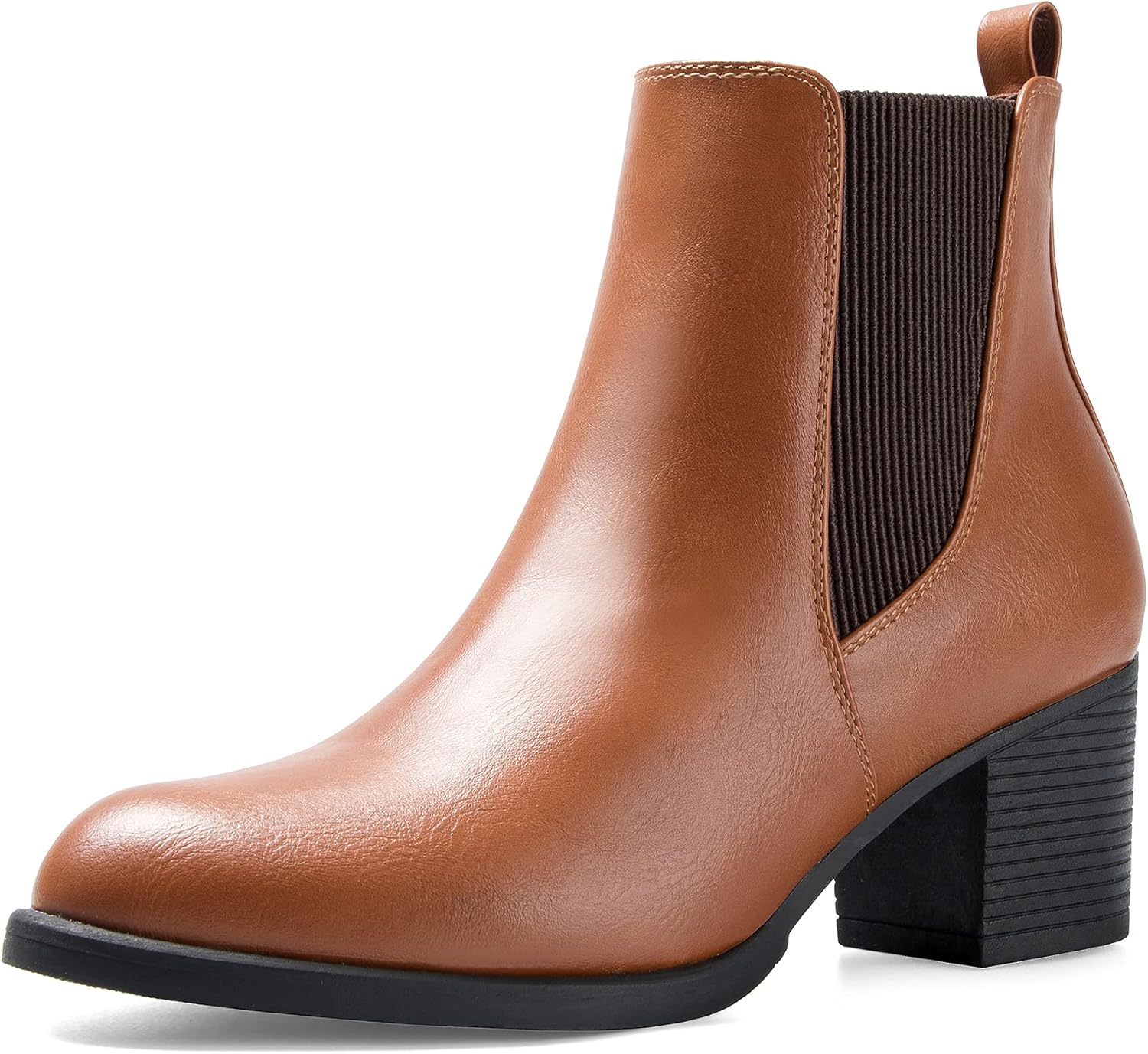 Stylish Women's Chelsea Boots with Chunky Block Heel Design