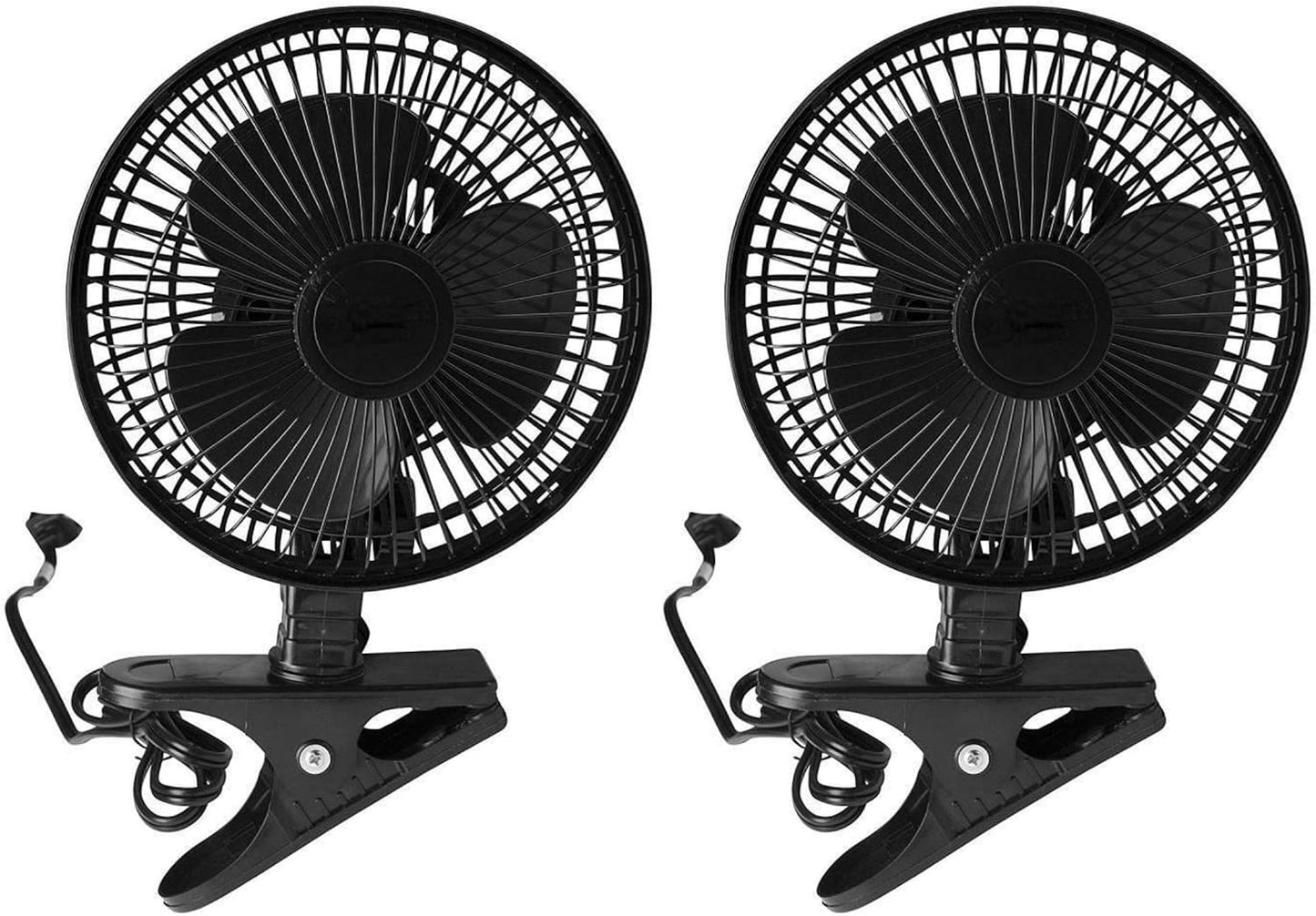 JOEY'Z 6 Inch Clip-On Fan - 2 Speed Adjustable Tilt Design