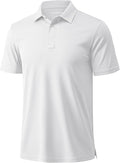 Men's Quick Dry Polo Shirt - Breathable Polyester Golf Tee