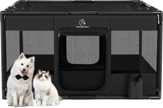 Dog Playpen for Medium Animals, Portable Soft Cat Kennel