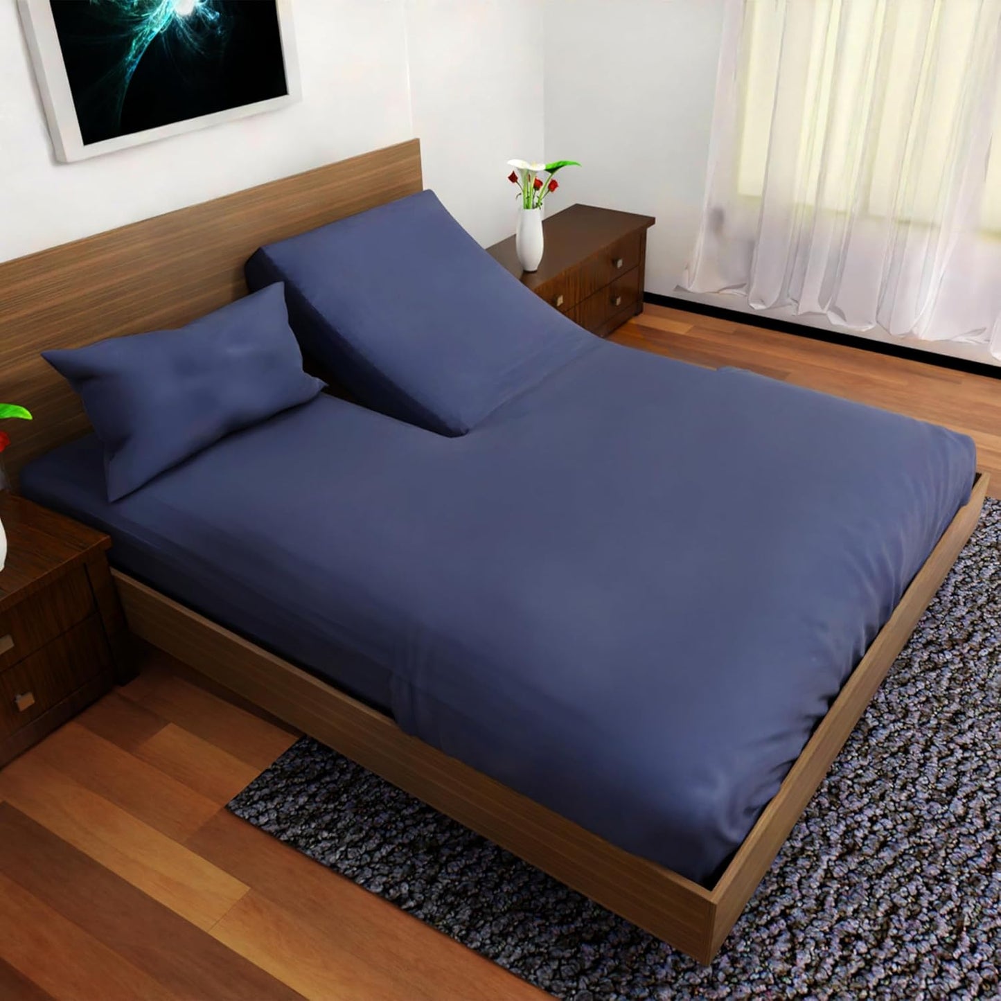 Top Split Flex Head California King Size Sheet Set - Ultra-Soft