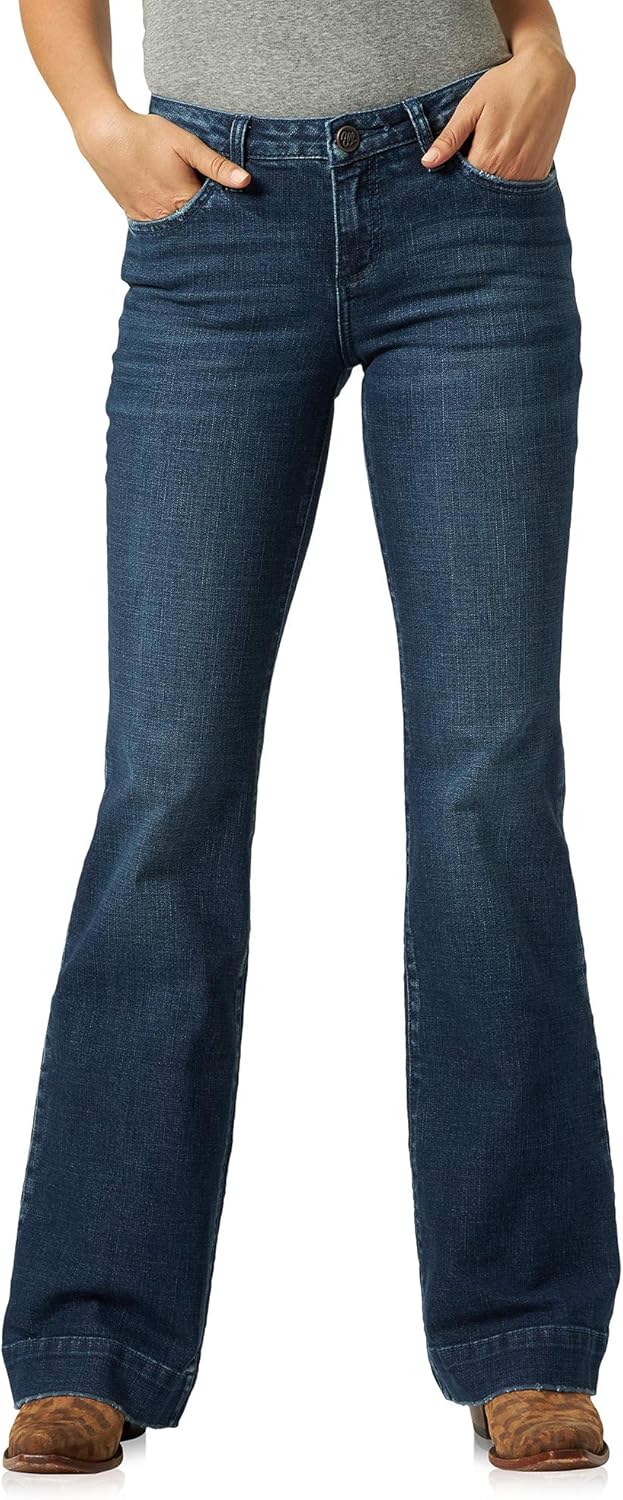 Wrangler Women's Retro Mae Mid Rise Stretch Boot Cut Jean Review