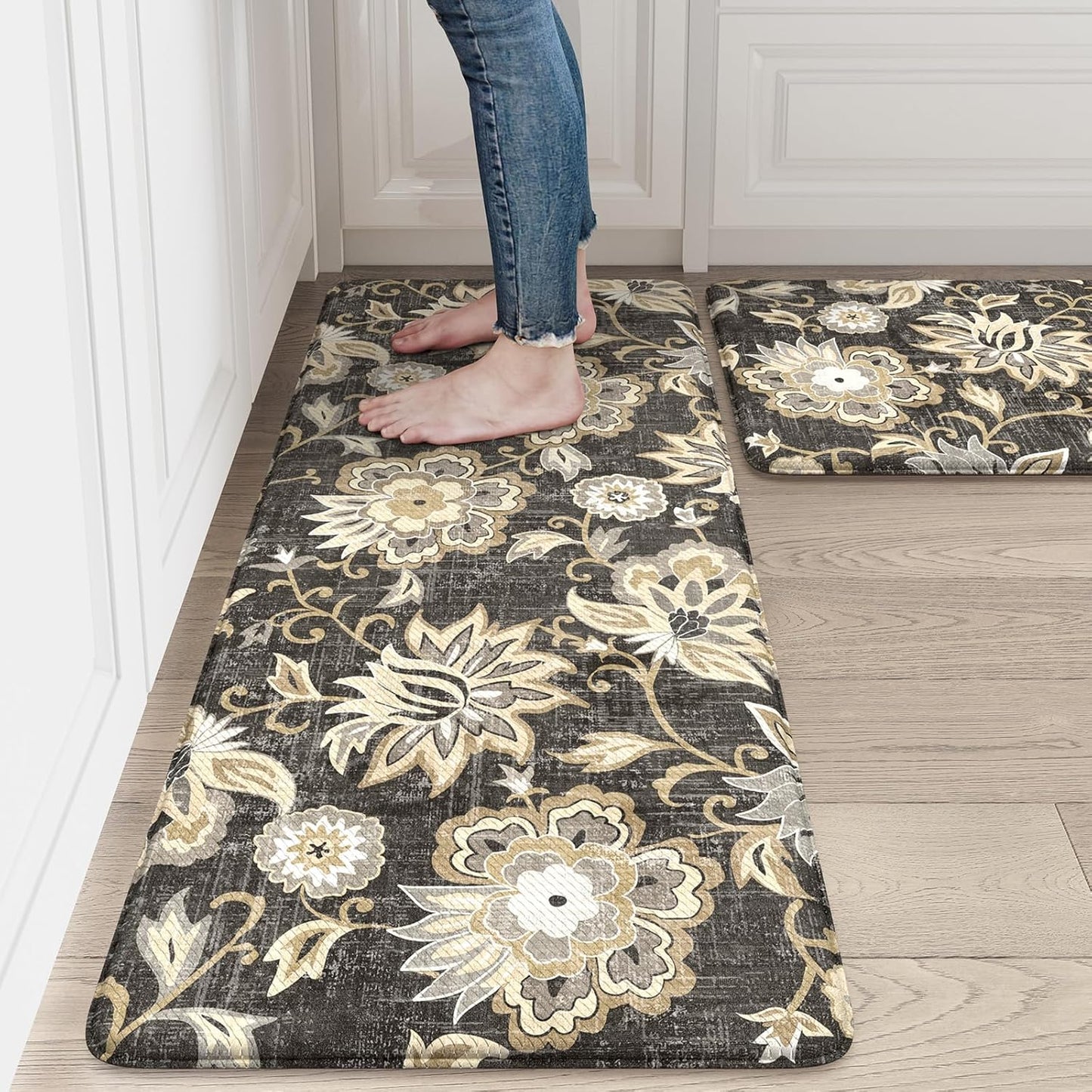 LEEVAN Anti Fatigue Mats for Kitchen Floor - Comfort & Style