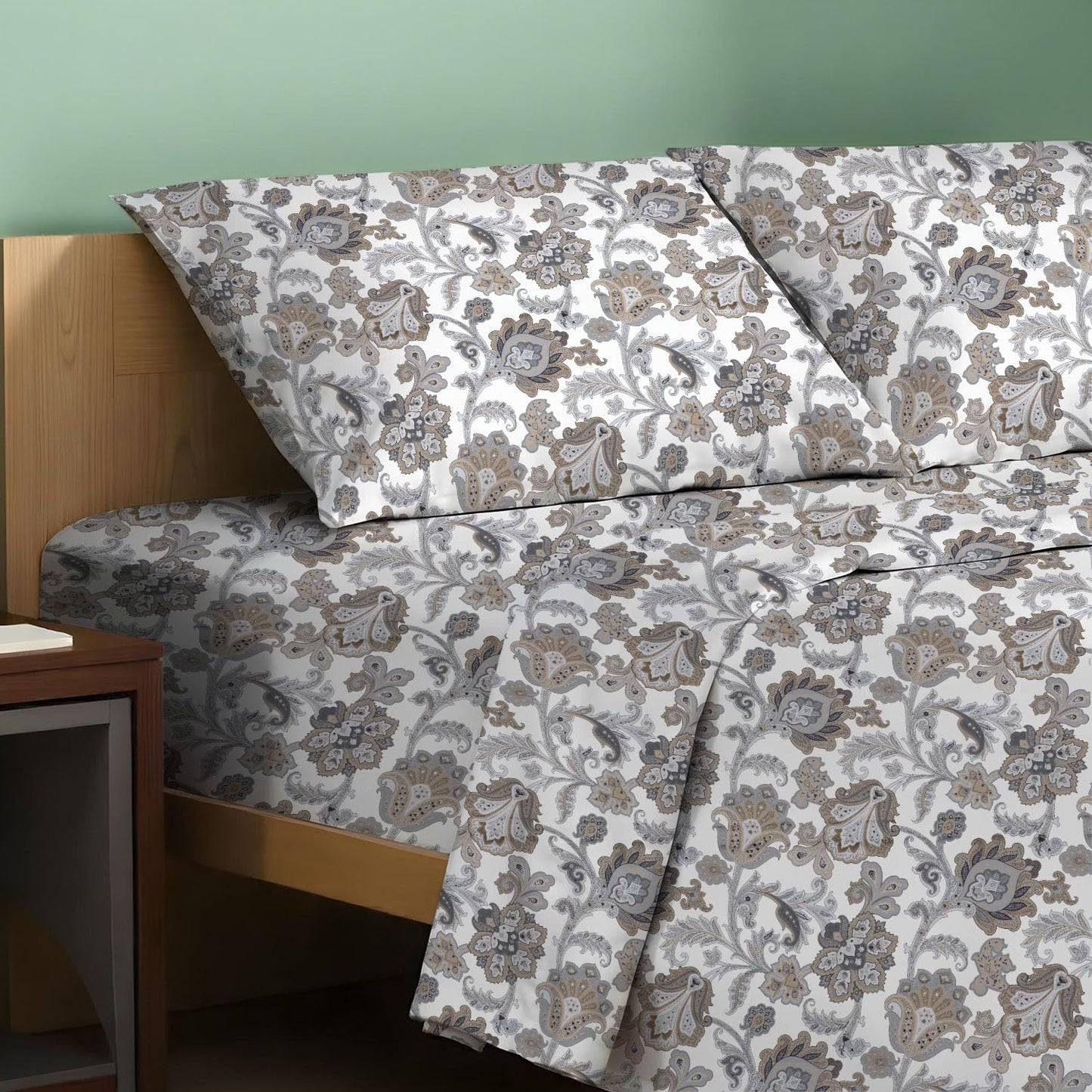 100% Organic Cotton California King Sheets Set for Comfort