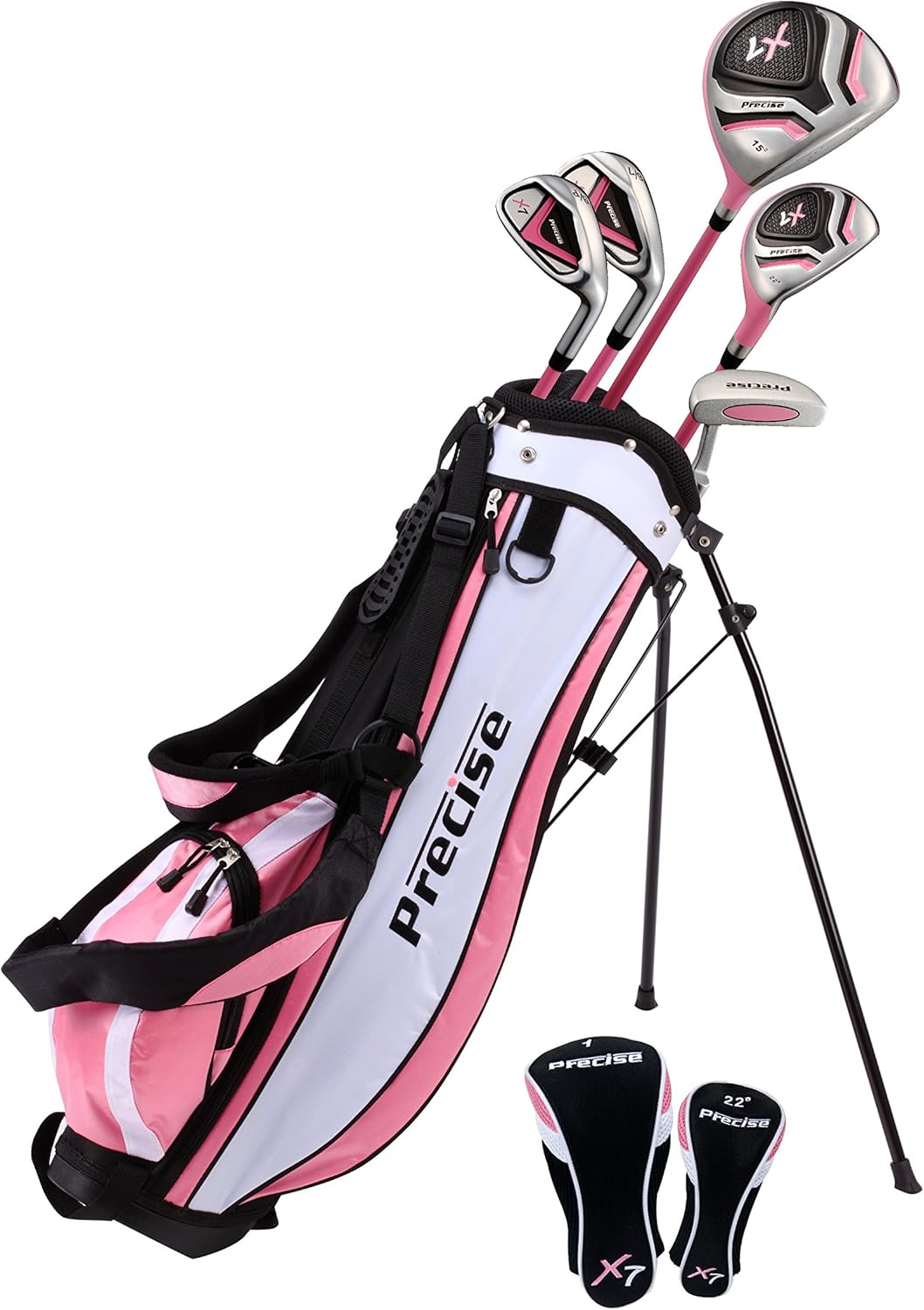 Precise X7 Kids Golf Clubs Set for Young Golfers Ages 3-12