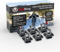 Bull Ring Inner Bed Retractable Truck Bed Tie Down Anchors - 3 Pairs