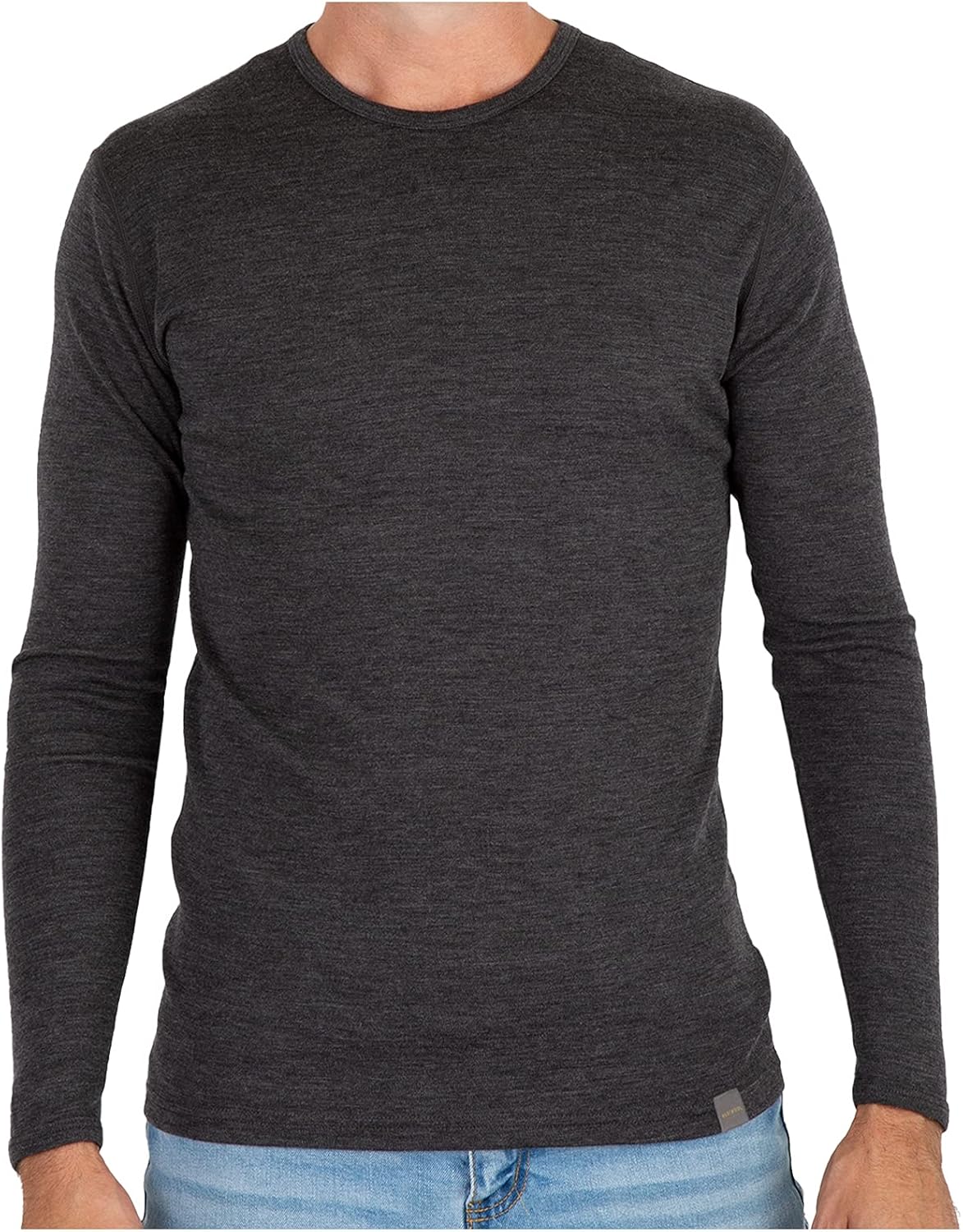 MERIWOOL Mens Base Layer - 100% Merino Wool Thermal Shirt