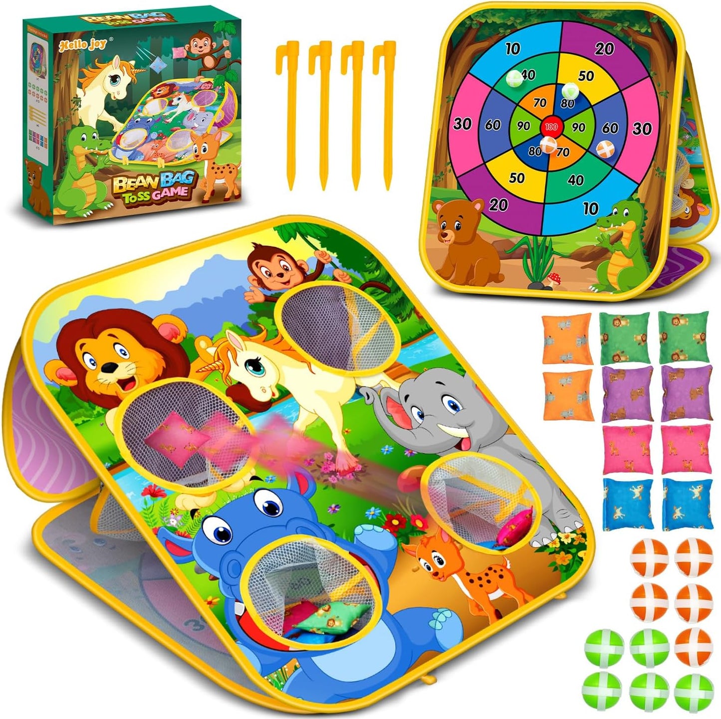 Bean Bag Toss Game for Kids - Fun Outdoor Activity for All Ages