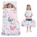 Viviland Toddler Nap Mat for Preschool with Pillow and Blanket