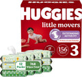 Huggies Little Movers + Wipes Bundle - Trusted Leak Protection