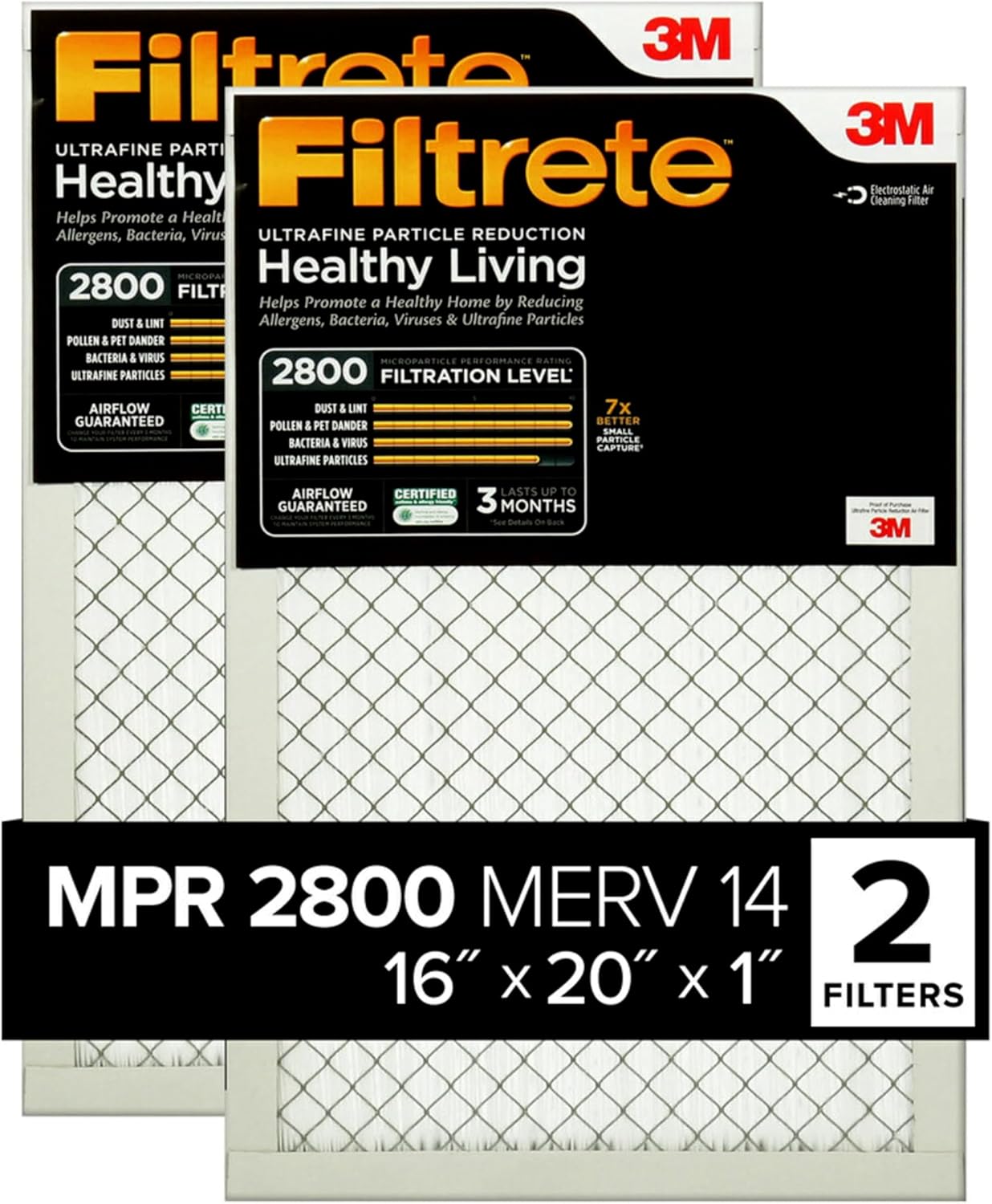 Filtrete 16x20x1 Air Filter for Cleaner Home Air Quality
