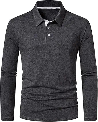 A WATERWANG Men's Long Sleeve Polo Shirts for Every Occasion