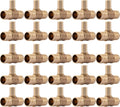 SharkBite 3/4 in x 3/4 in x 1/2 in Crimp Reducing Tee - Reliable Brass