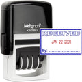 MaxMark Office Self Inking Date Stamp with Phrase Received - Crisp