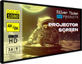 Fixed Frame 150in 16:9 Projection Screen - Tensioned Woven Acoustic