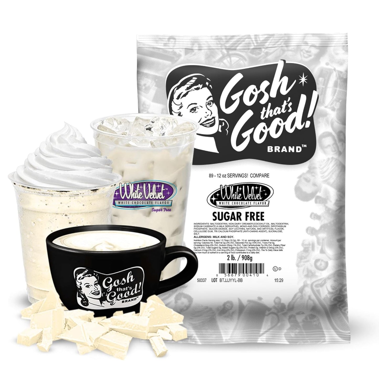 Gosh Thats Good! Sugar-Free White Velvet Chocolate Flavor 2 lb