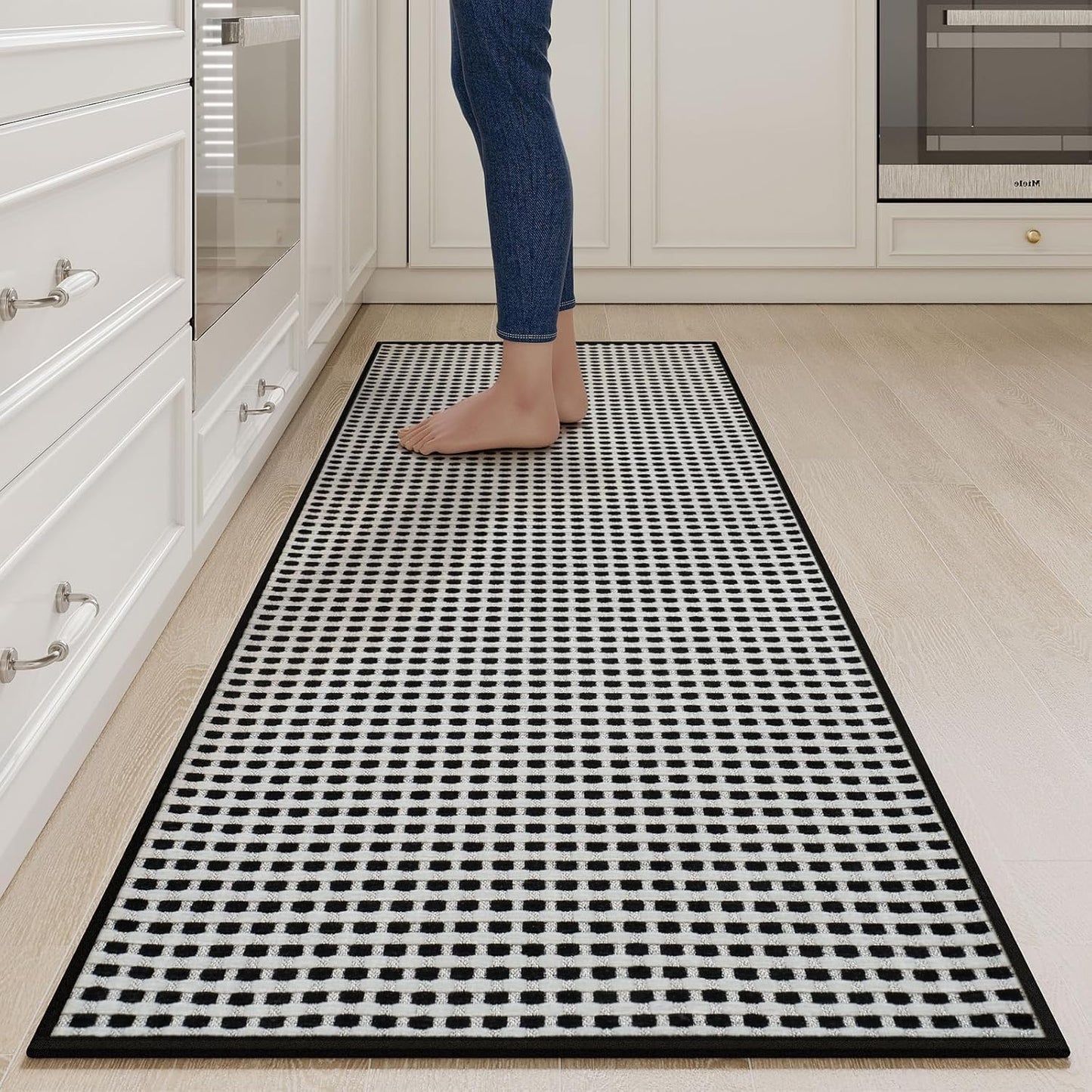 Non Slip Washable Kitchen Runner Rug for Safe Cooking Spaces