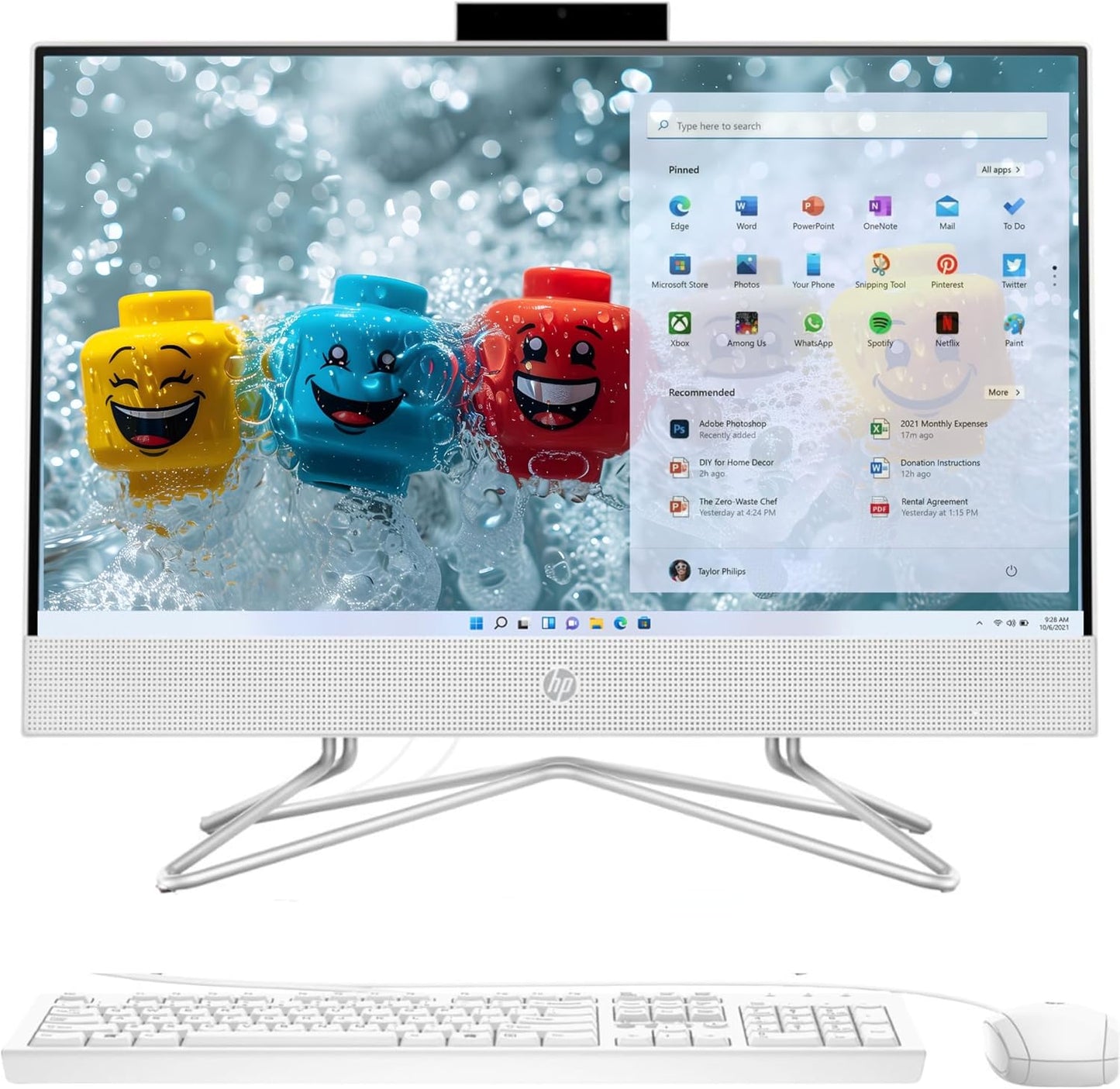 HP All-in-One Desktop with 21.5in FHD Display and 40GB RAM