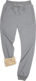 Mens Sherpa Lined Thermal Jogger Sweatpants - Warm Fleece Fit