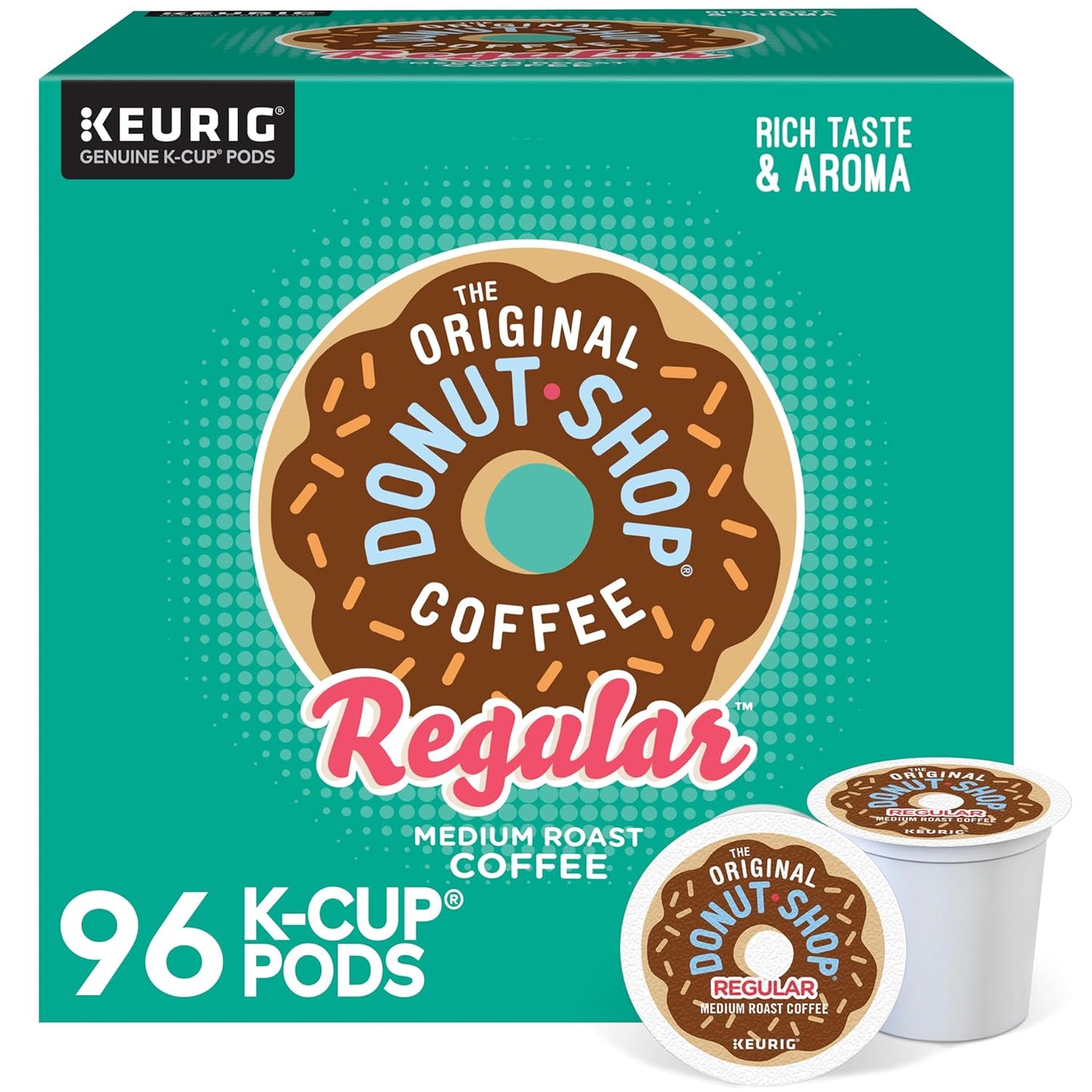 96 Count Medium Roast Coffee Pods by The Original Donut Shop