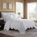 Charleston Estate Modern Farmhouse Floral Matelasse Coverlet