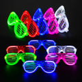 LED Glasses 25 Pack Neon Party Supplies - Bright, Reusable Favors