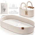 Baby Changing Basket with Diaper Caddy - Portable Dual Cover Changing