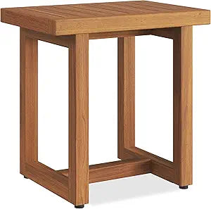 The Original Spa 18in Teak Shower Bench for Ultimate Relaxation