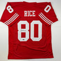 Facsimile Autographed Jerry Rice San Francisco Jersey Men's XL