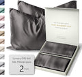 Silk Pillow Cases 2 Pack - 22 Momme Mulberry Silk Pillowcase Set