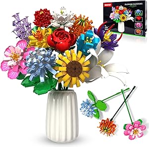 INVITOP Flower Bouquet Building Sets for Creative Home Decor