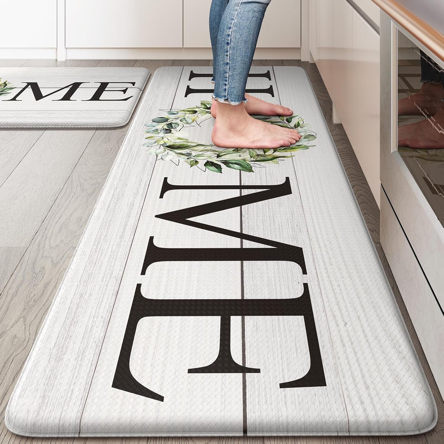 KIMODE Anti Fatigue Kitchen Mats Set for Comfort and Safety