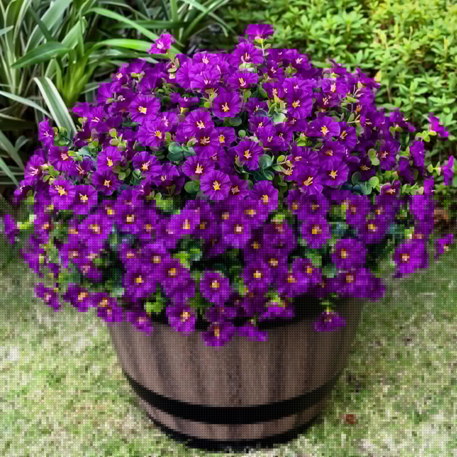 Artificial Faux Flowers for Outdoor Use - 16 Bundles of Beauty