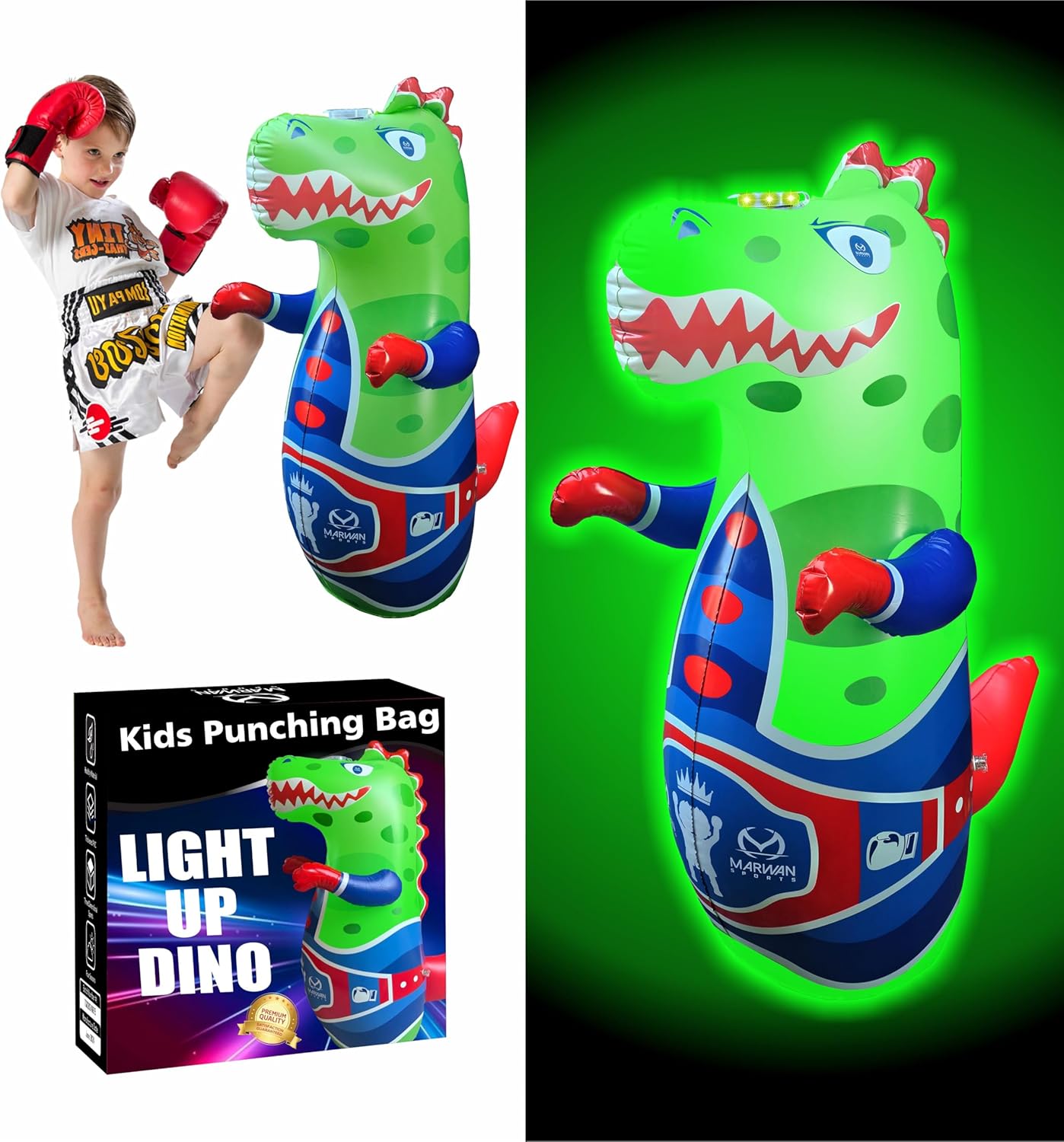Inflatable Dino Punching Bag - Toddler's Energy Release!
