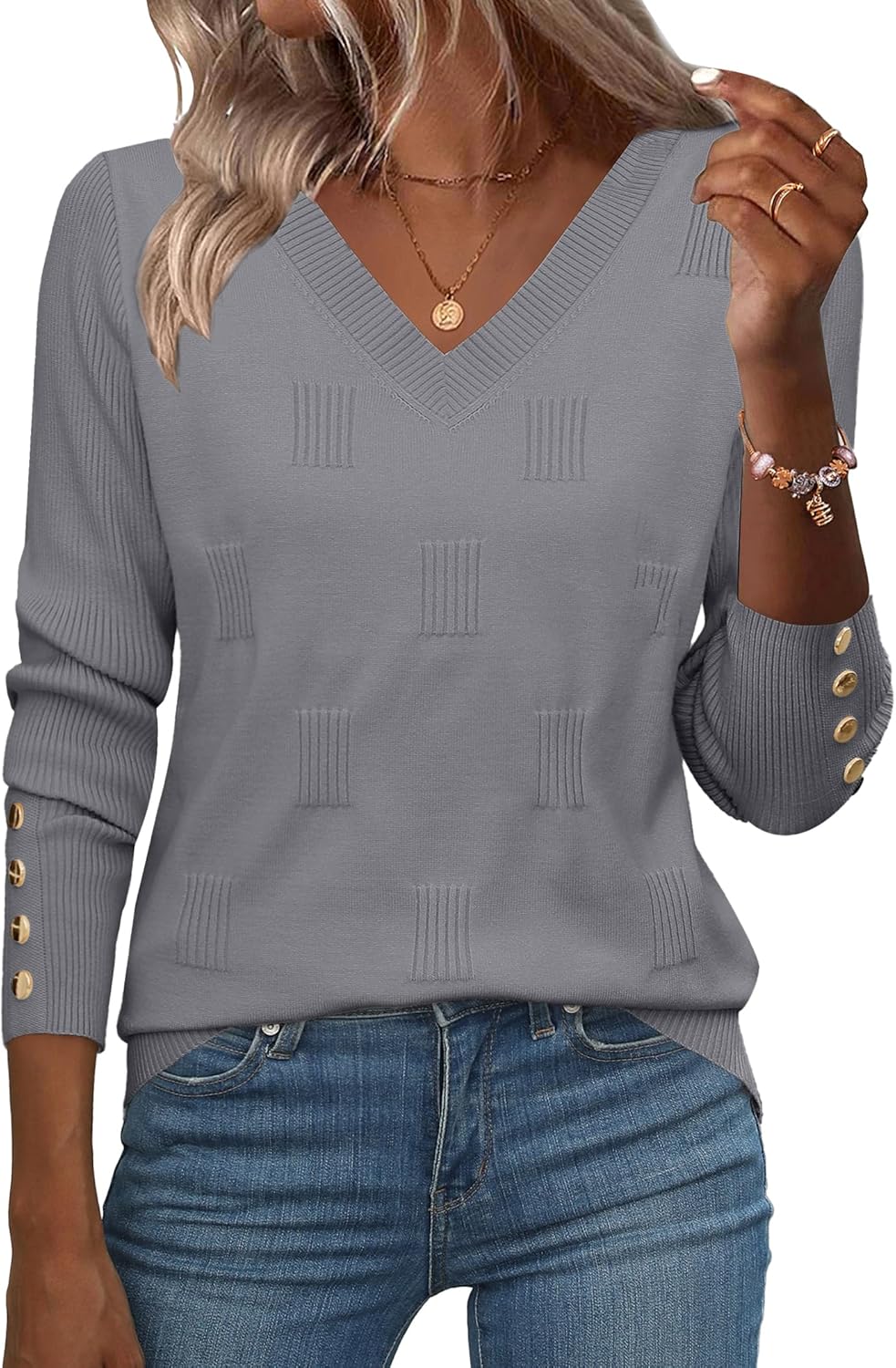 Zeagoo Womens V Neck Sweaters for Stylish Everyday Looks