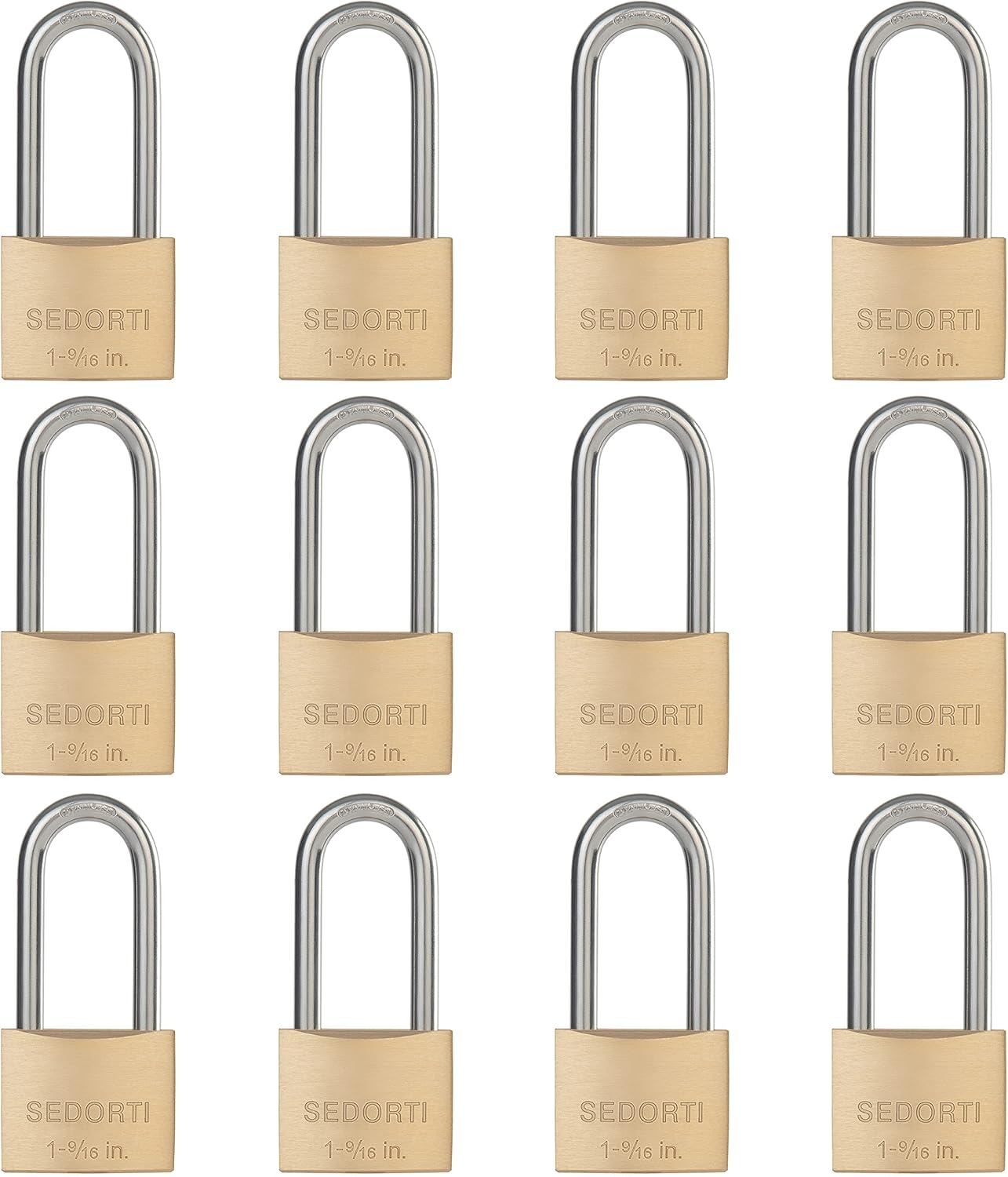 Weatherproof Padlock with Stainless Steel Shackle for Outdoors
